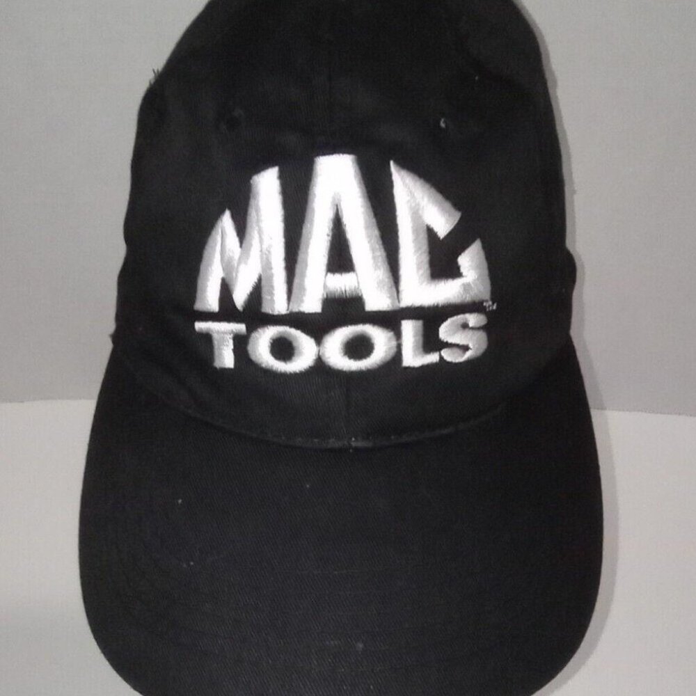 Mac Tools Logo Winner's Circle Black Baseball Style Snapback Cotton Hat Cap